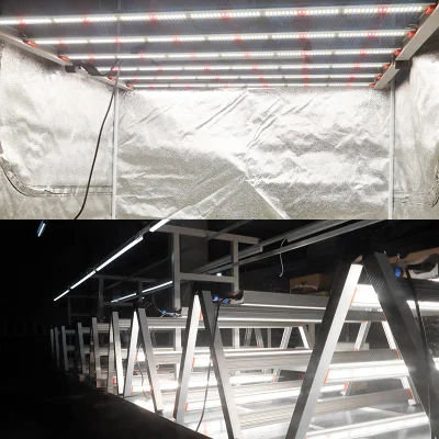Iluminação LED de espectro completo para plantas de interior à prova d'água 680W dobrável Samsung Lm301b Lm301h LED cresce a luz para o crescimento de plantas com efeito de estufa